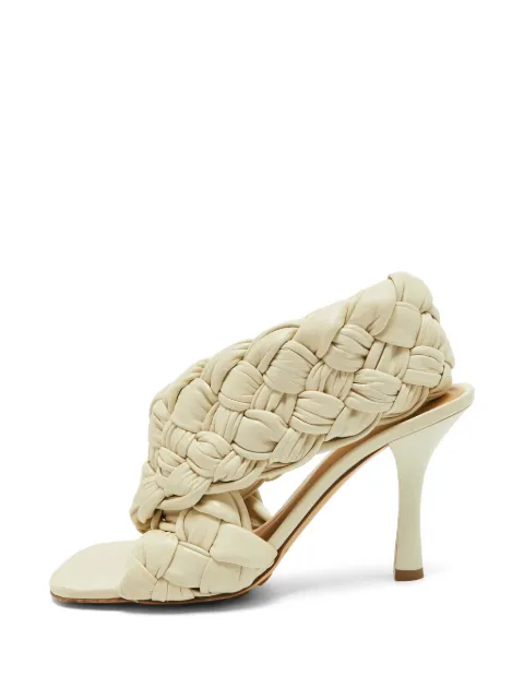 Bottega Veneta Pre-Owned Intrecciato square-toe sandals Neutrals 1351299