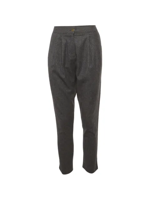 Fendi Pre-Owned pleated wool trousers Grey 1305571