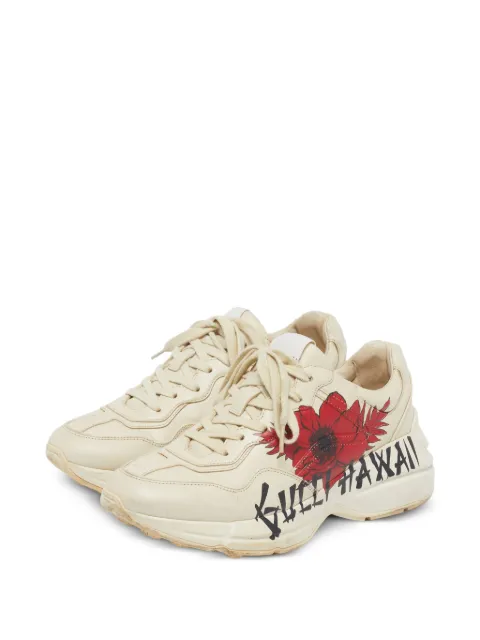 Gucci Pre-Owned Rhyton Hawaii sneakers Neutrals 1293242
