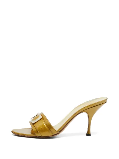 Gucci Pre-Owned buckle-detail sandals Gold 1360068