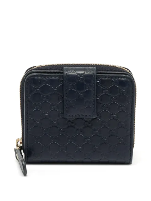 Gucci Pre-Owned Microguccissima French wallet Blue 1356671