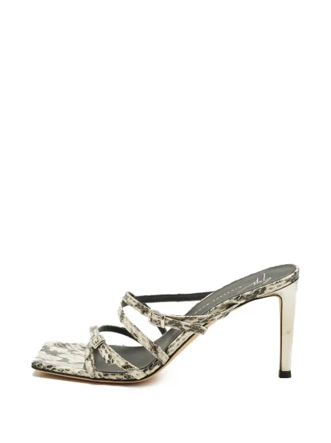 Giuseppe Zanotti Vintage strappy snake-effect sandals White 1286566
