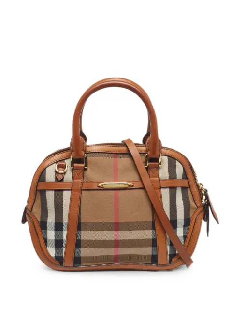 Burberry Pre-Owned Orchard House Check tote bag Brown 1293909