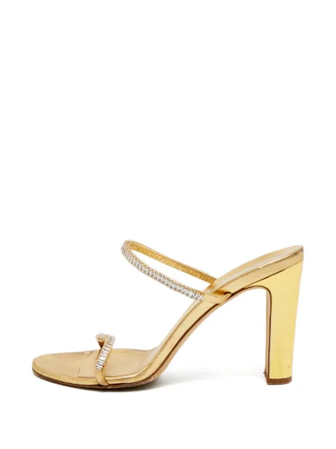 Giuseppe Zanotti Vintage crystal-embellished sandals Gold 1303274