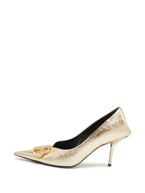Balenciaga Pre-Owned Square Knife pumps Gold 1275478