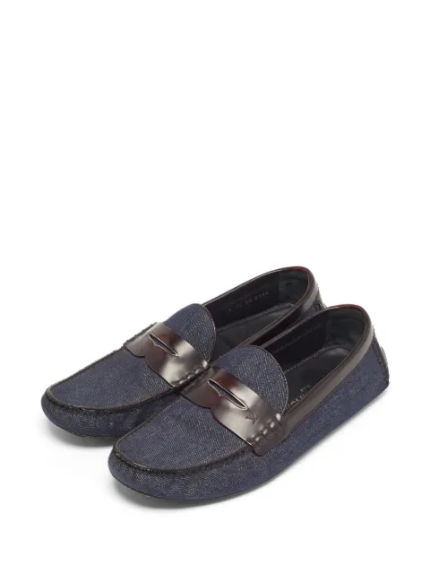 Louis Vuitton Pre-Owned Monte Carlo denim loafers Blue 1291196