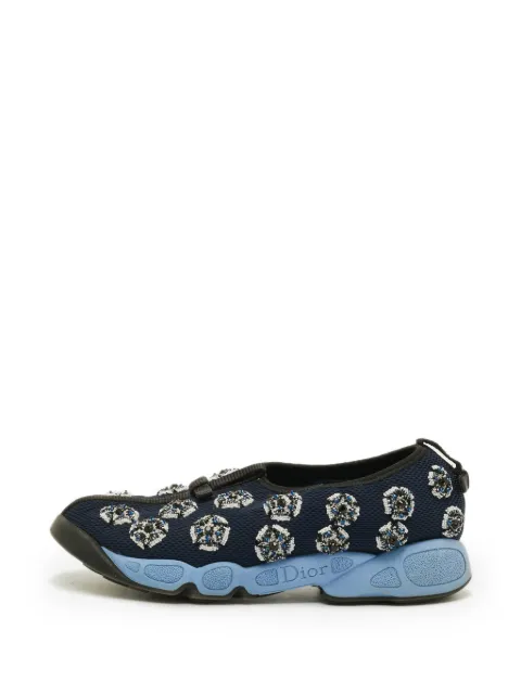 Christian Dior Pre-Owned Fusion crystal-embellished sneakers Blue 1294010