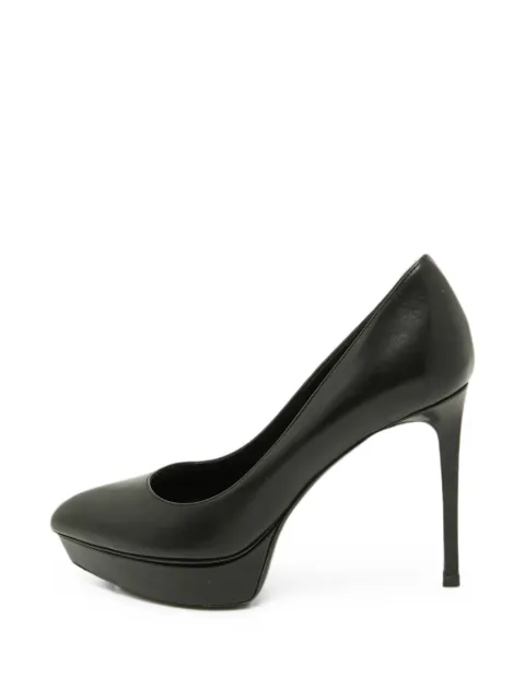 Casadei point-toe platform pumps Black 1347901