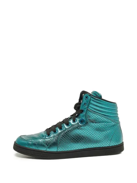 Gucci Pre-Owned Coda perforated sneakers Blue 1305834