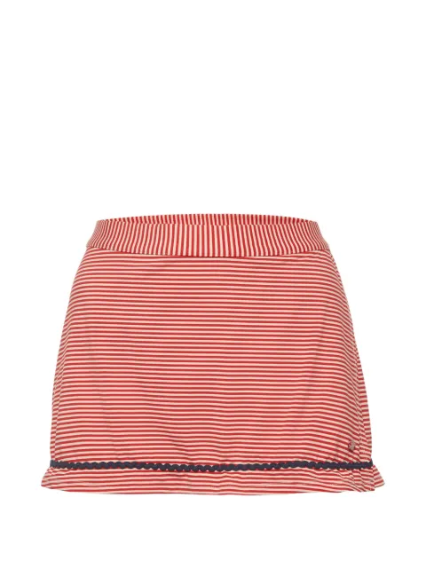 Emporio Armani Pre-Owned striped jersey mini skirt Red 1290114