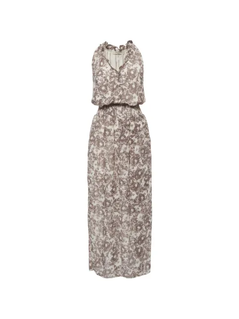 AllSaints Nylah Rosa floral-print maxi dress Neutrals 1334686