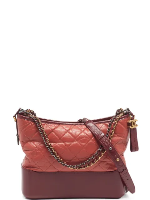 CHANEL Pre-Owned 2018 medium Gabrielle quilted shoulder bag Red 1333520