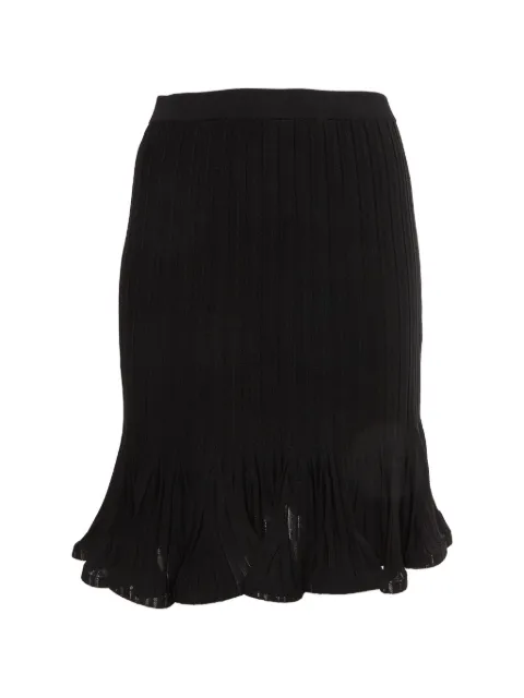 Givenchy Pre-Owned pleated flared mini skirt Black 1336821