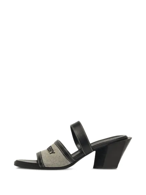 Burberry Pre-Owned Honour canvas sandals Black 1276950