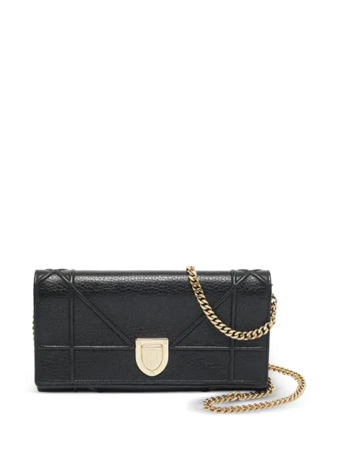 Christian Dior Pre-Owned 2017 Diorama chain wallet Black 1277942