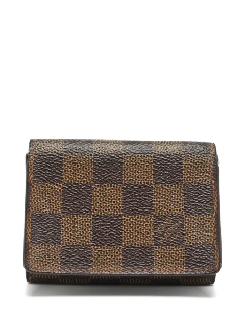 Louis Vuitton Pre-Owned 2004 Business Damier Ebène card holder Brown 1358017