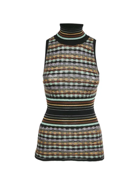 Missoni Pre-Owned turtleneck vest Black 1324318
