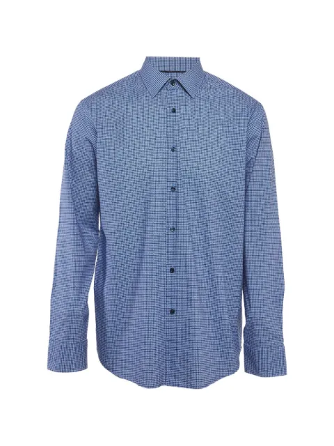 BOSS printed long-sleeve shirt Blue 1355780