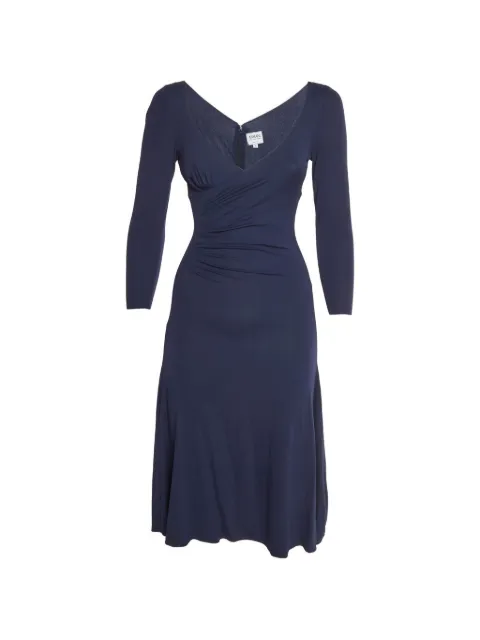Armani Vintage draped maxi dress Blue 1351632