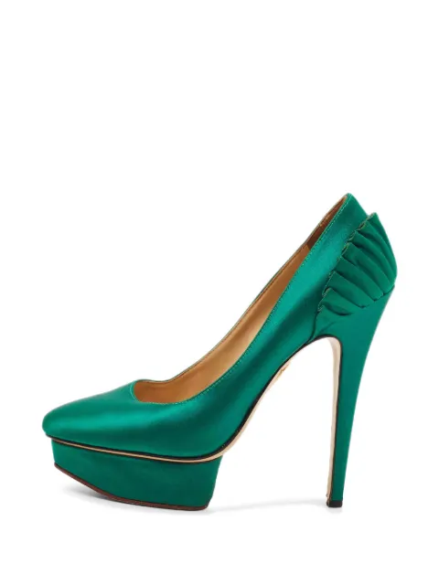 Charlotte Olympia Paloma platform pumps Green 1330517