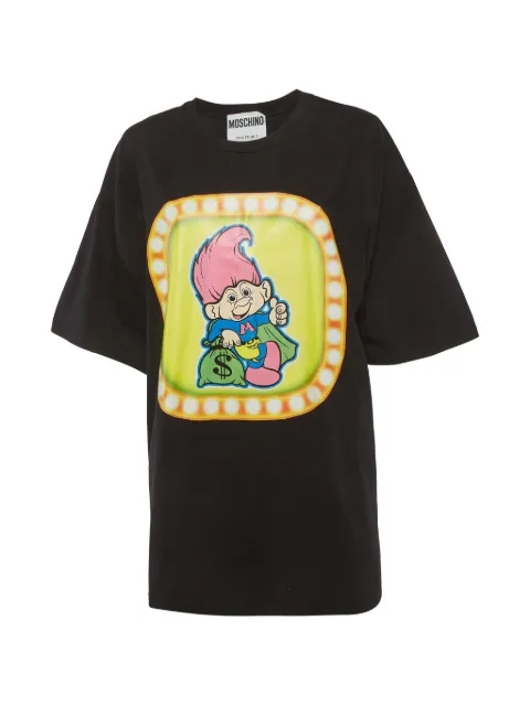 Moschino Pre-Owned printed jersey T-shirt Black 1281411