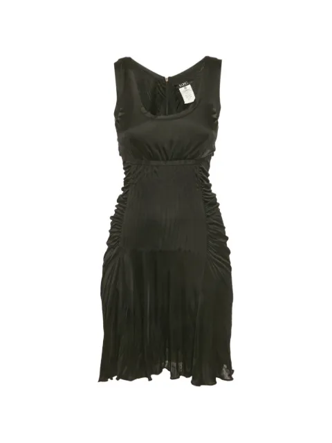 Versace Pre-Owned ruched sleeveless dress Black 1273828