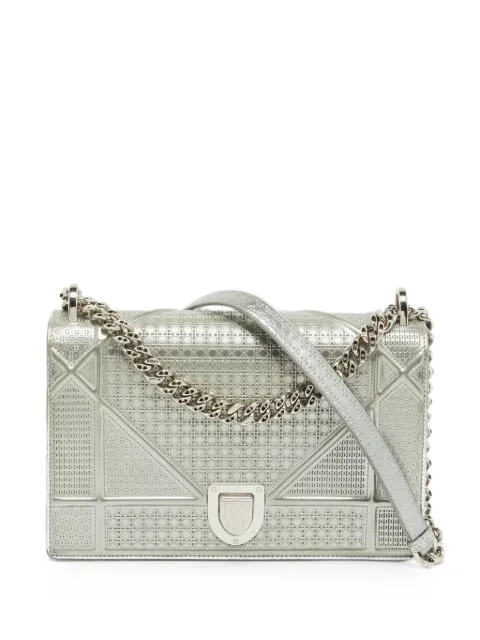 Christian Dior Pre-Owned 2016 medium Diorama shoulder bag Silver 1294191