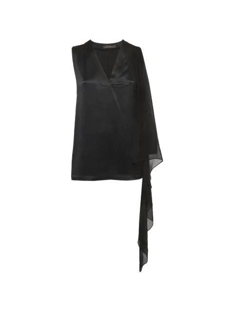 Max Mara draped satin top Black 1305097
