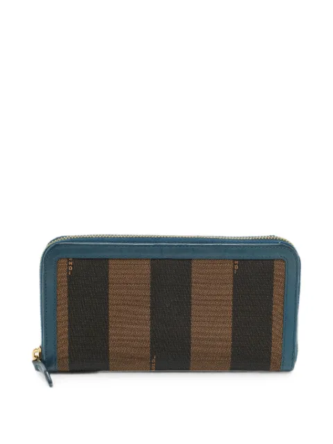 Fendi Pre-Owned 2013 Pequin zip-around wallet Brown 1280725