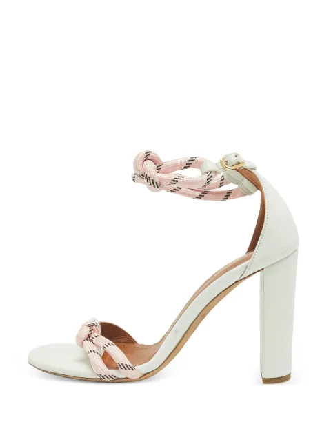 Malone Souliers Fenn rope-tie ankle-strap sandals White 1359420