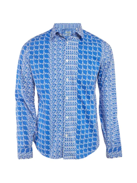 Kenzo Pre-Owned printed long-sleeve shirt Blue 1271572