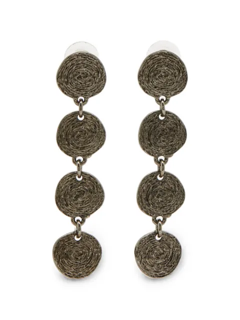 Oscar de la Renta Pre-Owned drop-design earrings Grey 1287329