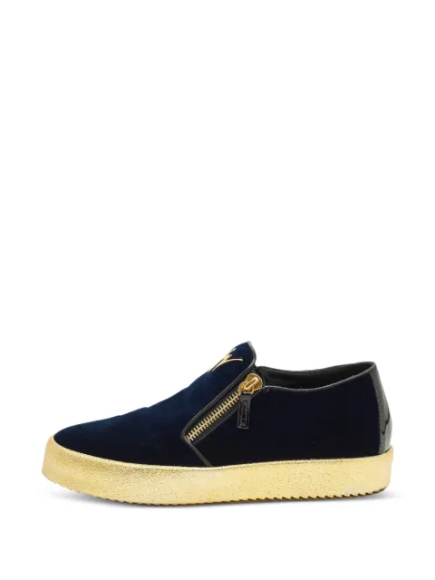 Giuseppe Zanotti Vintage Frankie side-zip sneakers Blue 1282170