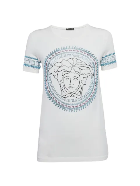 Versace Pre-Owned Medusa embellished T-shirt White 1260245