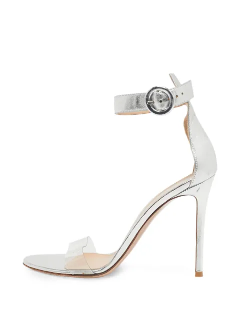 Gianvito Rossi Portofino ankle-strap sandals Silver 1306739