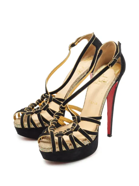 Christian Louboutin Pre-Owned strappy-design pumps Black 1353176