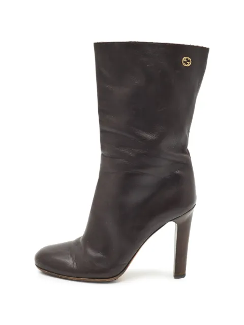 Gucci Pre-Owned leather ankle boots Brown 1352531