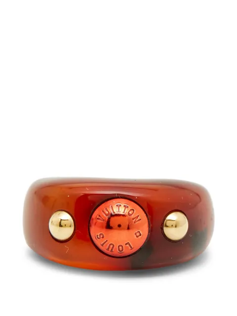 Louis Vuitton Pre-Owned Bague Circus resin ring Red 1326657
