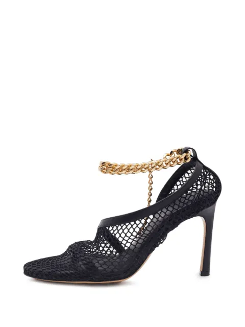 Bottega Veneta Pre-Owned mesh chain-link pumps Black 1332184