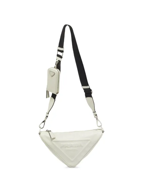 Prada Pre-Owned Triangle shoulder bag White 1301003