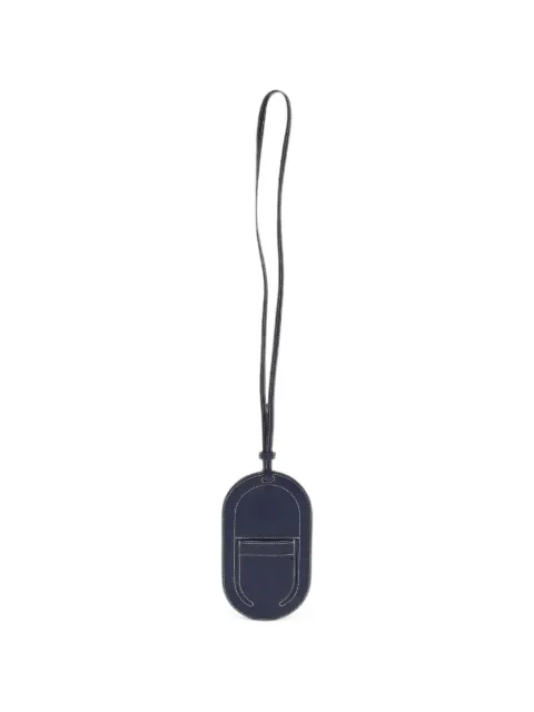 Hermès Pre-Owned leather phone case Blue 1312074