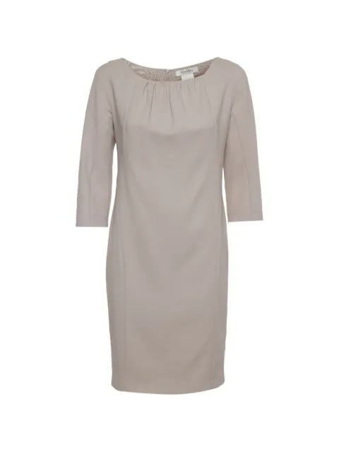 Max Mara wool mini dress Neutrals 1310489