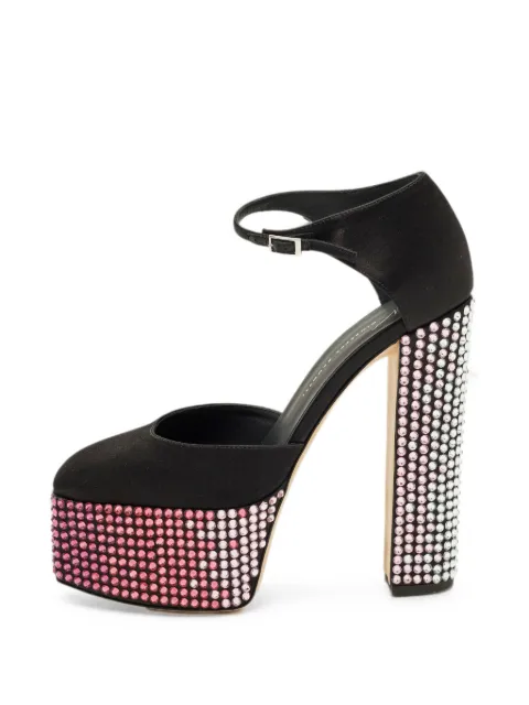 Giuseppe Zanotti Vintage Bebe crystal platform pumps Black 1332404