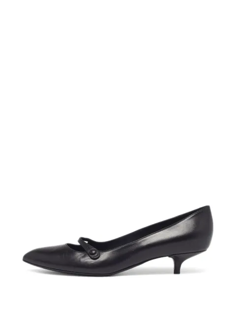 Bottega Veneta Pre-Owned pointed-toe Mary Jane pumps Black 1300759
