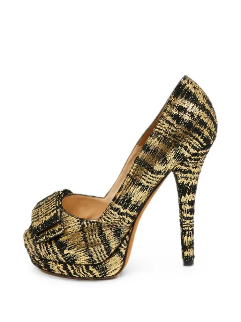 Fendi Pre-Owned knot-detail platform sandals Gold 1333002