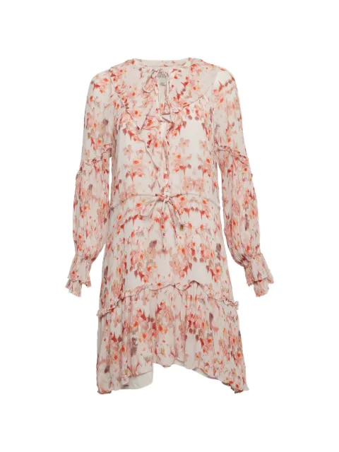 AllSaints floral-print mini dress Neutrals 1326625