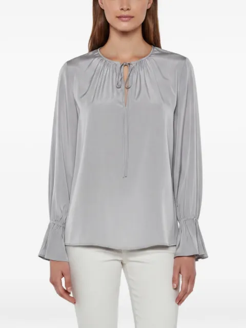 DVF Diane von Furstenberg ruffled neck-tie blouse Purple 1341040