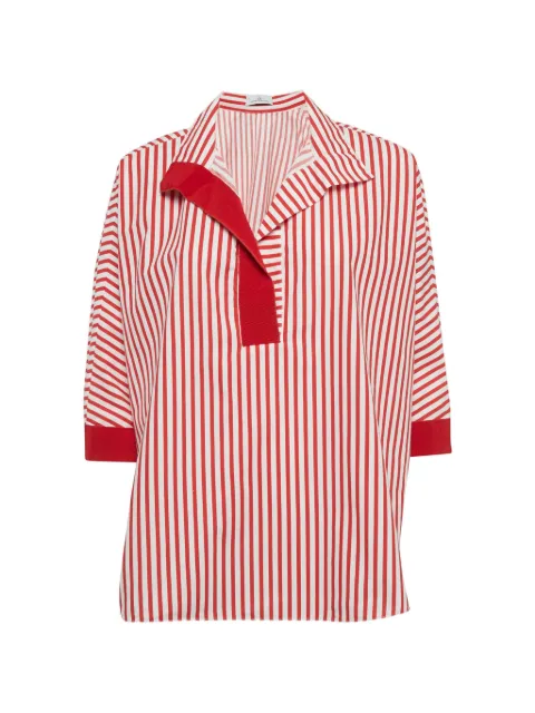 Carolina Herrera Vintage striped oversized top Red 1264754