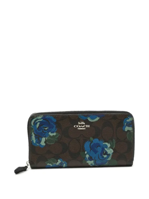 Coach Floral Signature wallet Brown 1304500