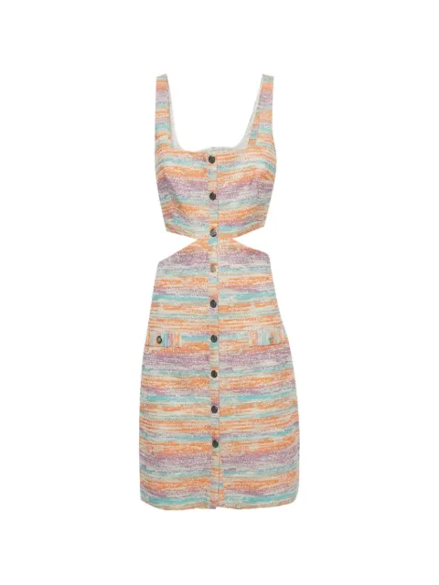 Maje cut-out tweed dress Neutrals 1277108
